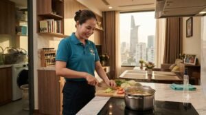 Nhân viên giúp việc nhà ở lại Quận 1 có sức khỏe tốt