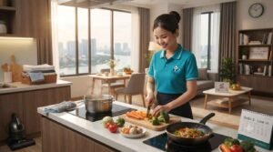 Khách hàng hài lòng với giúp việc nhà ở lại Quận 2