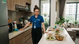 Khách hàng hài lòng với dịch vụ giúp việc nhà ở lại tại Quận 10