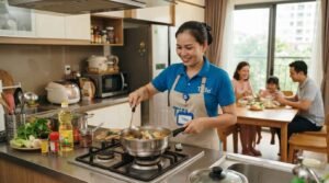 Khách hàng hài lòng với dịch vụ giúp việc nhà ở lại Quận 7