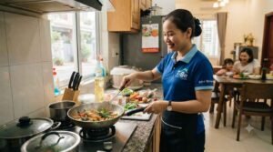 Khách hàng đánh giá dịch vụ giúp việc nhà ở lại tại quận 6