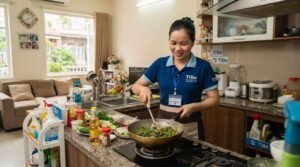 Tác phong làm việc của người giúp việc nhà ở lại Quận 10 tận tụy, trung thực