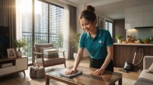 Giúp việc nhà ở lại biệt thự căn hộ Quận 2