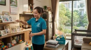 Dọn dẹp nhà cửa Quận 2 với giúp việc ở lại