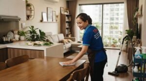 Giúp việc nhà ở lại Quận 7 kiêm chăm sóc em bé tận tâm