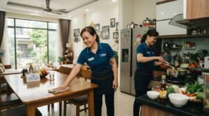 Người giúp việc nhà ở lại Quận 12 chăm sóc bé yêu an toàn