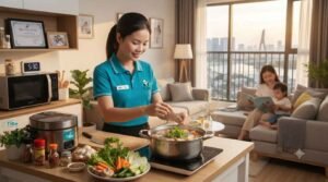 Người giúp việc nhà ở lại nấu ăn ngon Quận 2