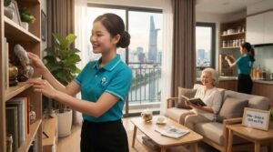 Giúp việc nhà chăm sóc người già ở lại Quận 4 chu đáo, tận tâm
