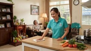 Giúp việc nhà ăn ở lại Quận 5 dọn dẹp phòng khách sạch sẽ