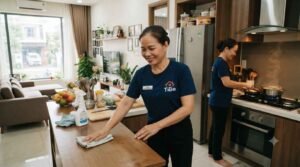 Cam kết chất lượng dịch vụ giúp việc nhà ở lại tại Dĩ An