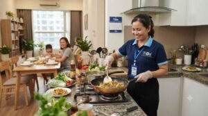 Căn hộ sạch đẹp nhờ dịch vụ giúp việc nhà ở lại Tân Bình