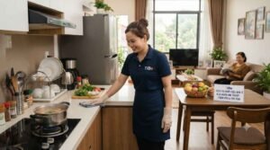 Giúp việc nhà ở lại Buôn Ma Thuột hỗ trợ giặt ủi quần áo gọn gàng