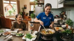 Giúp việc nhà ở lại Đắk Lắk hỗ trợ giặt ủi quần áo gọn gàng