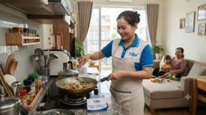 Khách hàng hài lòng với dịch vụ giúp việc nhà ở lại tại Tân Phú