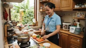 Đội ngũ nhân viên giúp việc nhà ở lại tại Lâm Đồng được đào tạo kỹ năng chuyên nghiệp