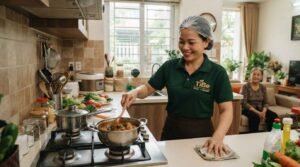 Giúp việc nhà ở lại Nhà Bè dọn dẹp nhà bếp sạch sẽ