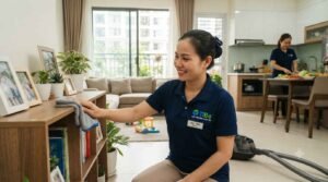Dịch vụ giặt ủi, là quần áo của giúp việc Nhà Bè