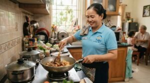 Nhân viên giúp việc nhà ở lại Tây Ninh giặt ủi và ủi quần áo cẩn thận