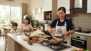 Giúp việc nhà ở lại tại Thuận An dọn dẹp biệt thự và nhà phố sang trọng