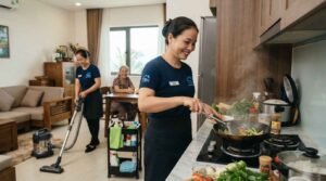 Người giúp việc nấu ăn dọn dẹp ở lại Cam Ranh