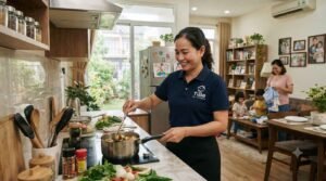 Giúp việc nhà ở lại Bình Thạnh giặt ủi quần áo gọn gàng