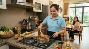 Giúp việc trông trẻ, chăm em bé ở lại Thủ Dầu Một yêu trẻ nhỏ
