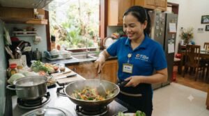 Giúp việc nhà ở lại Hà Tiên chăm em bé uy tín