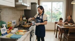 Tìm giúp việc nhà ở lại Bình Thạnh chăm sóc em bé chu đáo