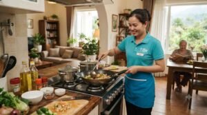 Người giúp việc nhà ăn ở lại nấu những bữa cơm gia đình ngon miệng tại Lâm Đồng