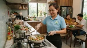Người giúp việc nhà ở lại Phan Thiết dọn dẹp phòng khách sạch sẽ