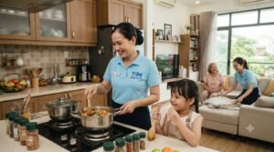 Dọn dẹp vệ sinh nhà cửa khi dùng giúp việc nhà ở lại Khánh Hòa