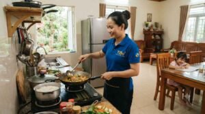 Nhân viên giúp việc nhà ở lại Đắk Lắk nấu ăn ngon, chu đáo