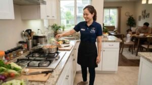 Giúp việc nhà ở lại chăm sóc người già tại Bình Dương