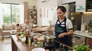 Đội ngũ giúp việc nhà ăn ở lại tại Tân Uyên tận tâm, giàu kinh nghiệm