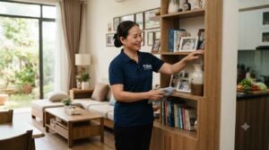 Giúp việc nhà ở lại Bà Rịa dọn dẹp phòng khách sạch sẽ