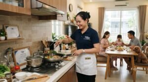 Thuê giúp việc nhà ở lại Thuận An chăm sóc người già và hỗ trợ nấu ăn gia đình